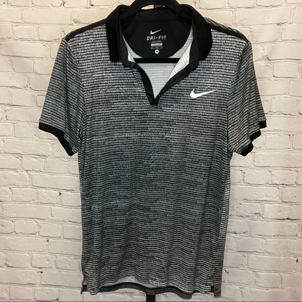 Nike Dri Fit Printed Polo Size Medium